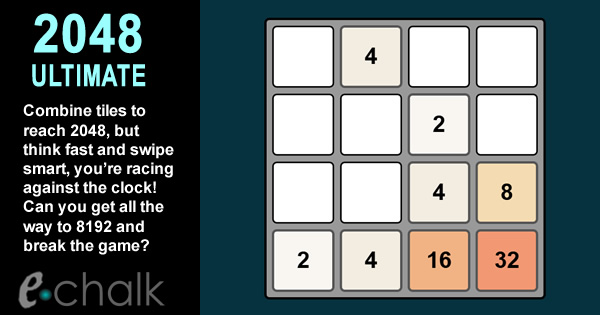 karel_rosseel's tweet card. Combine tiles to reach 2048, but think fast and swipe smart, you're racing against the clock! Can you get all the way to 8192 and break the game?