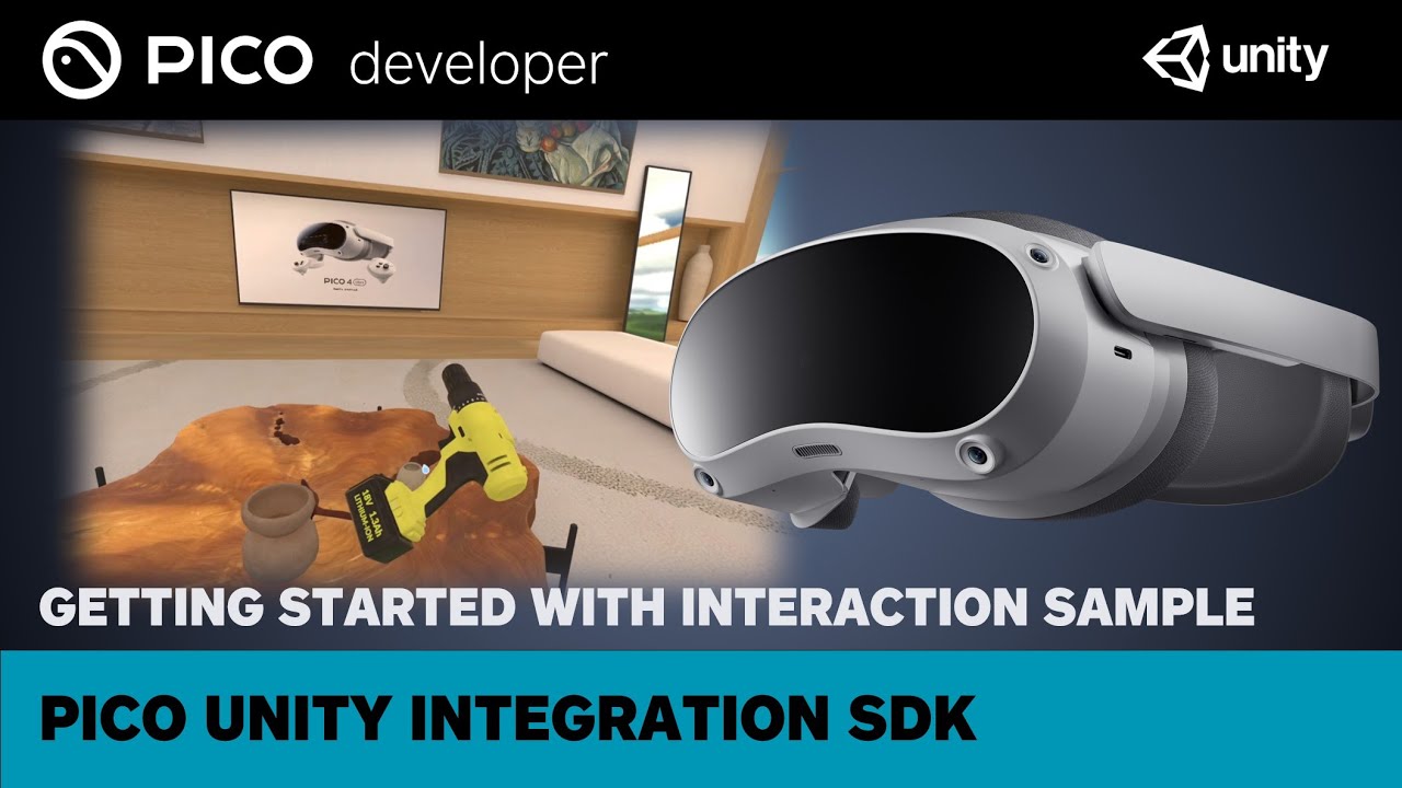 PICOXR_Dev's tweet card. Getting Started with Interaction Sample