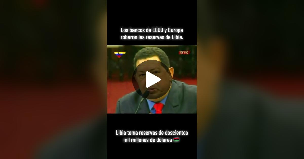 CristinaFigliol's tweet card. 21.6K me gusta, 761 comentarios. "#gadaffi #unasur #bancodelsur #libia🇱🇾 #hugochavez "