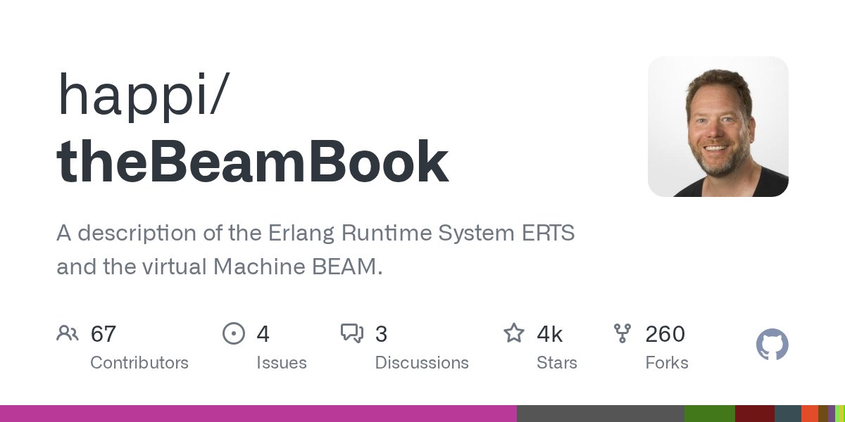 ElixirTip's tweet card. A description of the Erlang Runtime System ERTS and the virtual Machine BEAM. - happi/theBeamBook