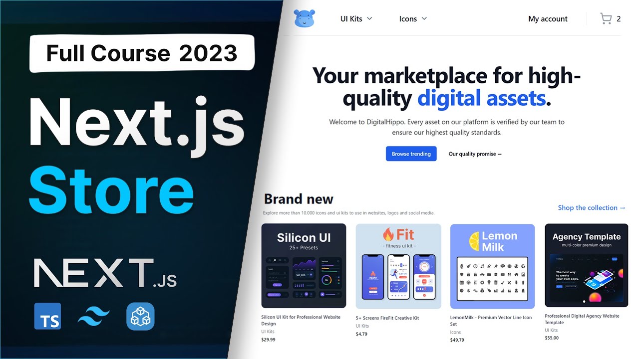 joshtriedcoding's tweet card. Build a Complete Digital Marketplace with Next.js 14, React, tRPC,...