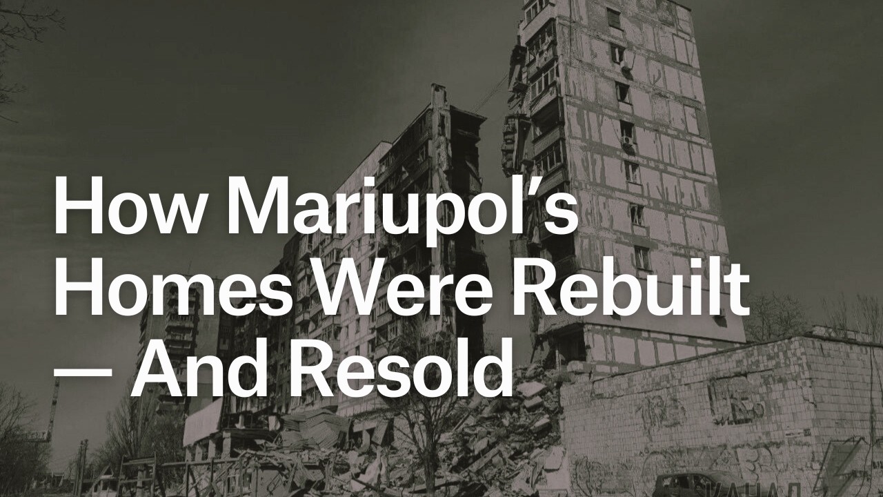 bellingcat's tweet card. Who Gets to Live in Rebuilt Mariupol?