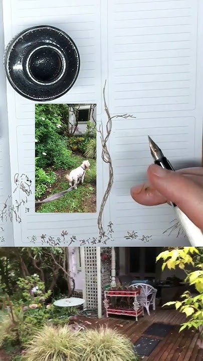 RynShell's tweet card. Trying Out Sepia Ink for My Art Diary!