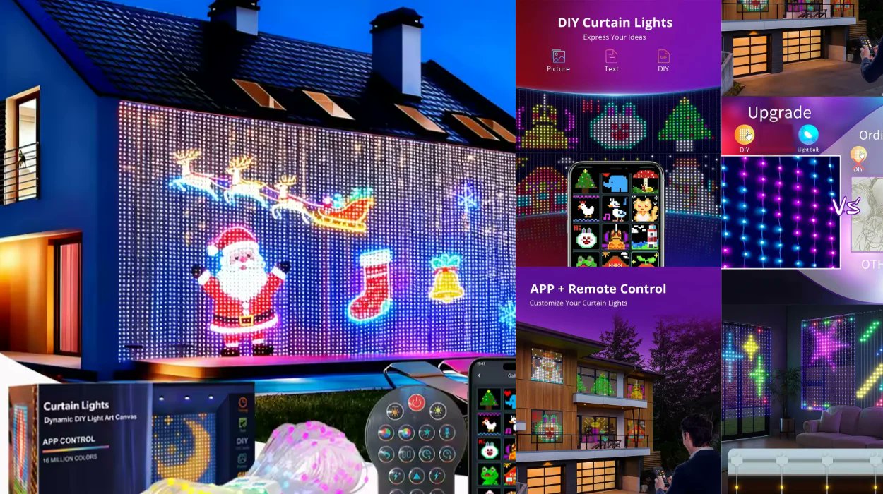 ofertitas's tweet card. ¿Quieres decorar tu hogar con una iluminación moderna, personalizable y muy llamativa? Esta cortina de luces LED impermeable con control por app y patrón DIY puede transformar cualquier espacio con...