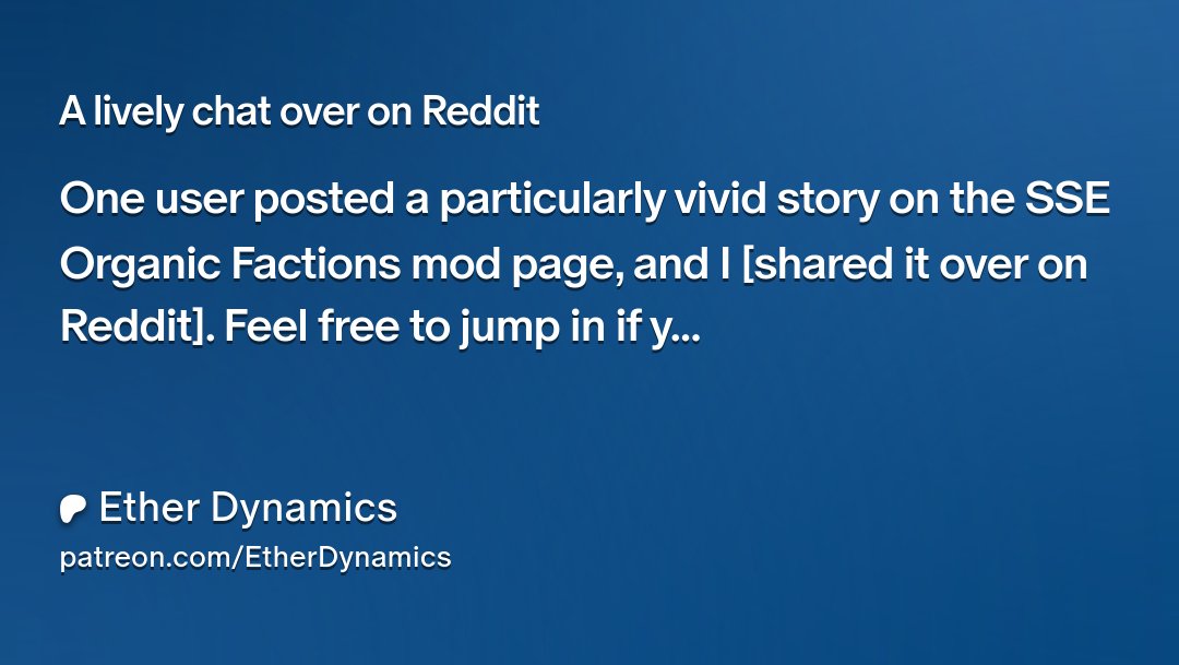 EtherDynamics's tweet card. Get more from Ether Dynamics on Patreon