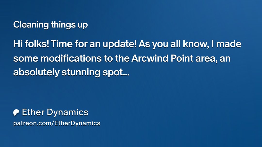 EtherDynamics's tweet card. Get more from Ether Dynamics on Patreon