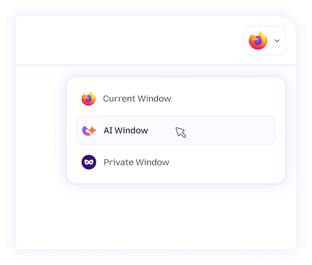 notesnook's tweet card. Mozilla is developing a built‑in AI assistant for Firefox that will be offered as a third browsing mode alongside Normal and Private tabs. They’re calling it “Window AI.” Details are still scarce.