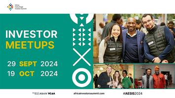 ABANAngels's tweet card. Leading up to the main event in November/December, we bring our renowned investor meetups to cities across Africa and beyond.