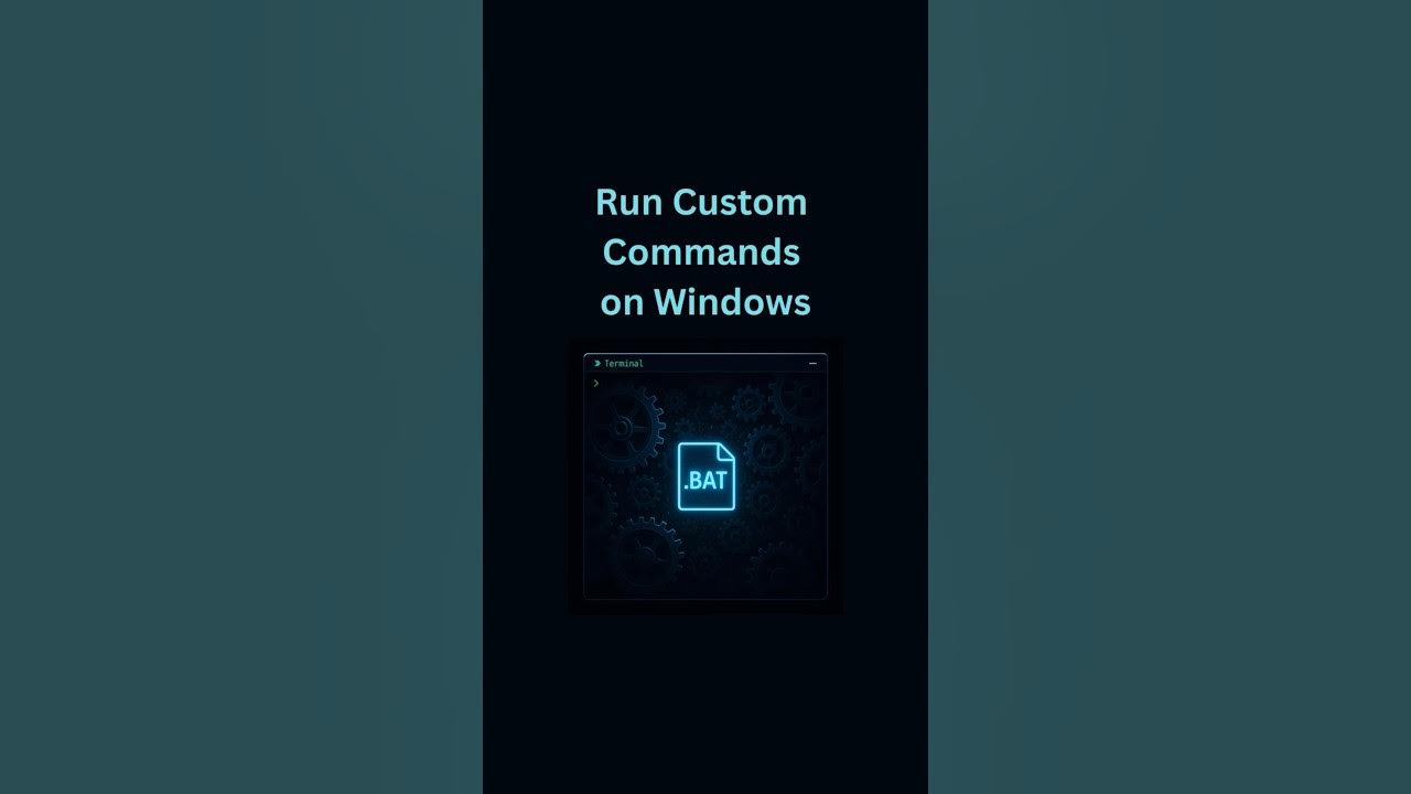tshenolo's tweet card. Run Custom Commands on Windows