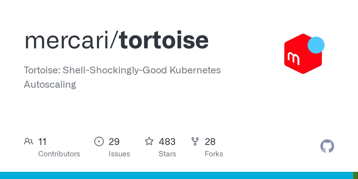 K8sArchitect's tweet card. Tortoise: Shell-Shockingly-Good Kubernetes Autoscaling - mercari/tortoise