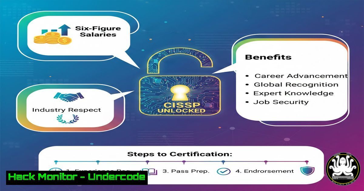 UndercodeUpdate's tweet card. CISSP Unlocked: The Cybersecurity Certification That Commands Six-Figure Salaries and Industry Respect - "Undercode Testing": Monitor hackers like a pro. Get