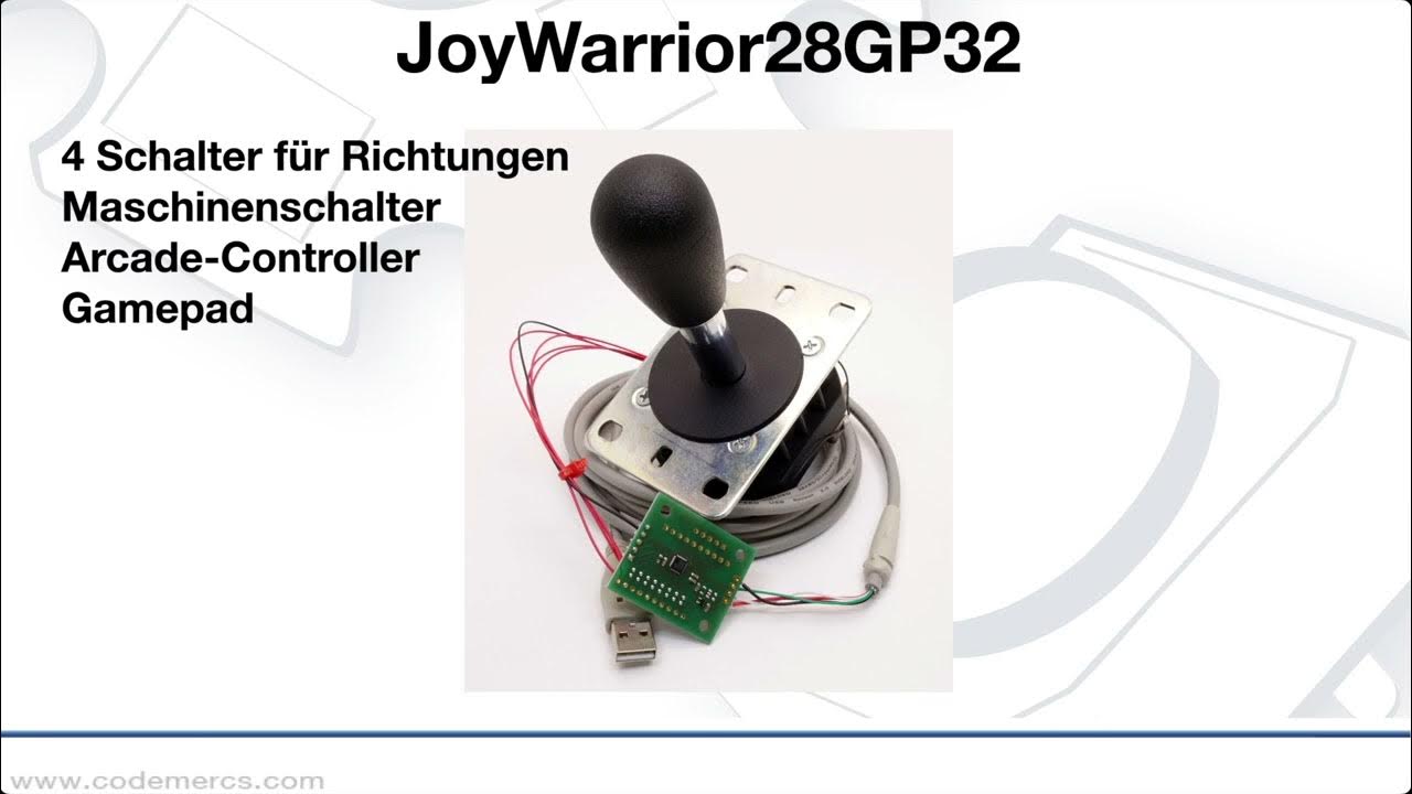 Codemercs's tweet card. USB Controller für Schalterjoysticks und Gamepads - JoyWarrior28GP32