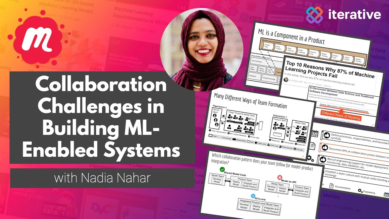 NadiaIIT's tweet card. Collaboration Challenges in ML-Enabled Systems with Nadia Nahar