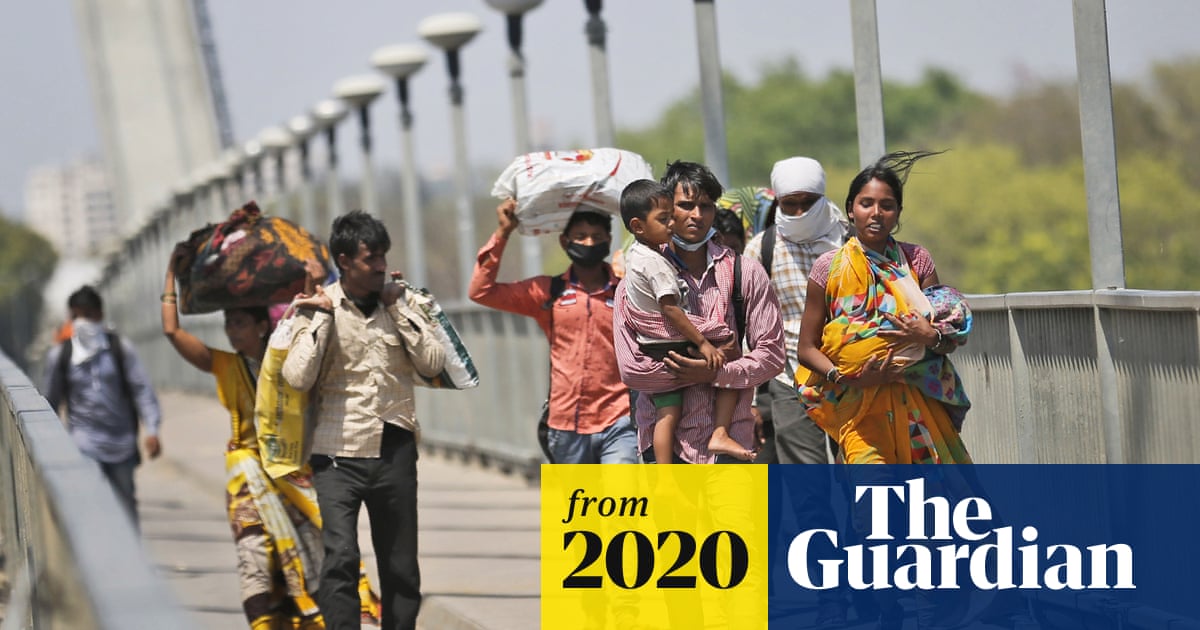 Upp_Geography's tweet card. Millions of workers flee cities as wages evaporate, with many walking hundreds of miles home