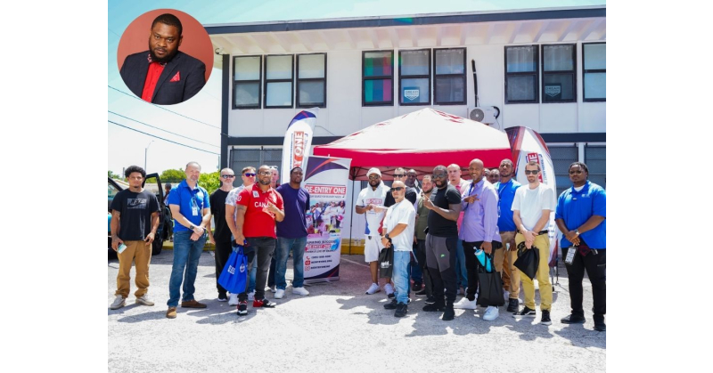 PRcomNonProfit's tweet card. In a historic first, currently incarcerated residents from Miami North Work Release attended a community resource event co-led by Giovanni Sairras — a...