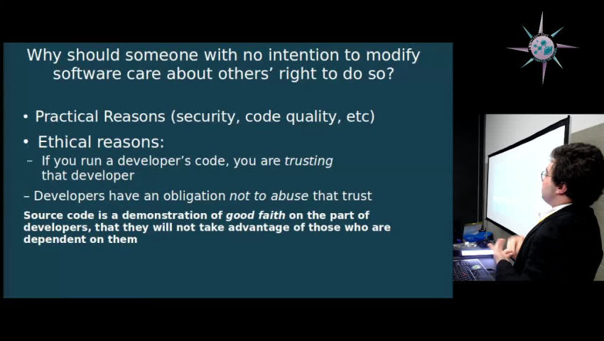 fsf's tweet card. Free software for non-developers