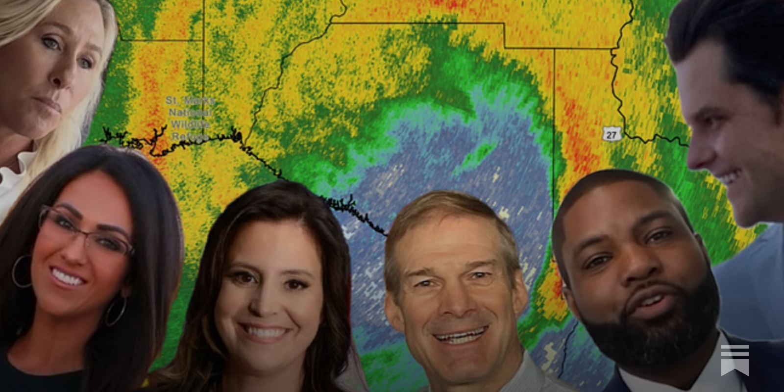 MeidasTouch's tweet card. 114 are them up for re-election right now and have Democratic challengers. We've got the full list.