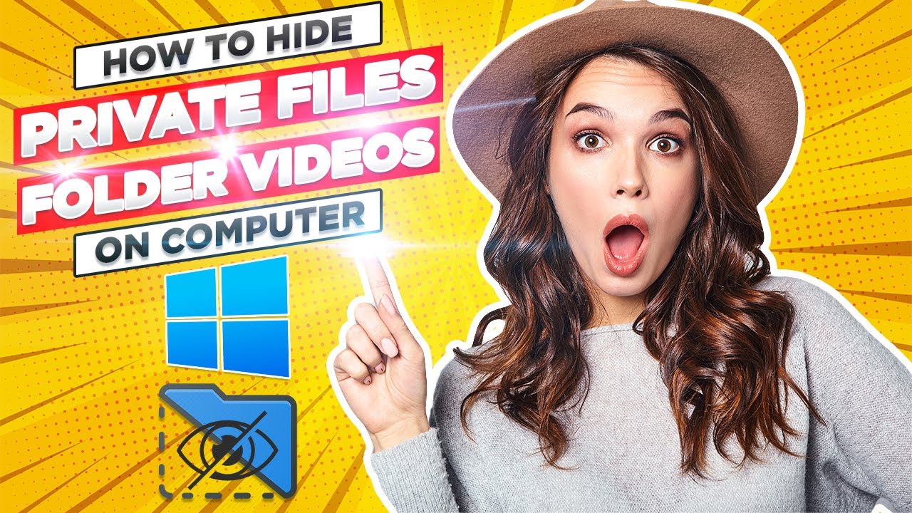 ComputechW's tweet card. How to hide files and folders on Windows 10