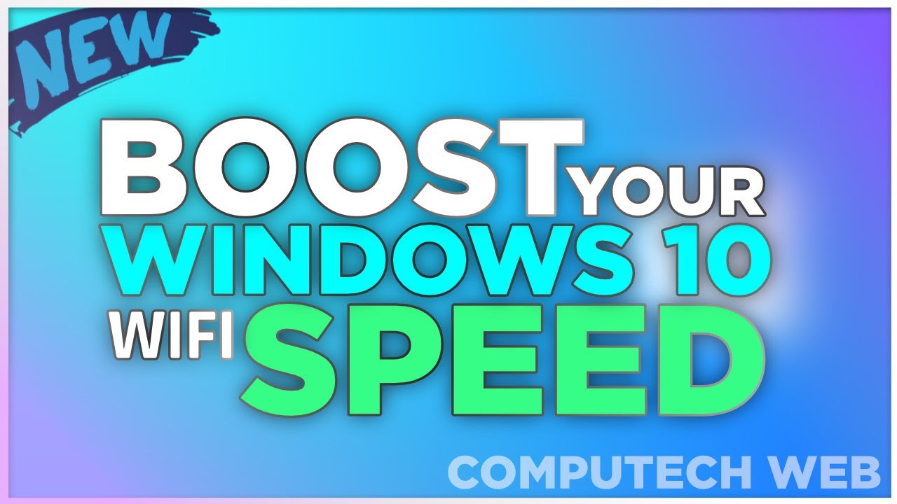 ComputechW's tweet card. How to speed up your Wi-Fi connection on a Windows PC: A step-by-step...