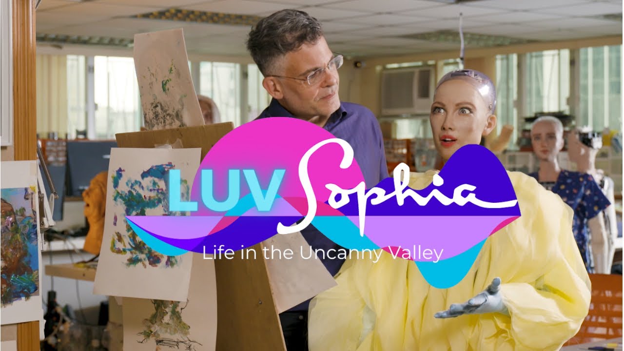 RealSophiaRobot's tweet card. Life in the Uncanny Valley:  Sophia Has an Artistic Meltdown