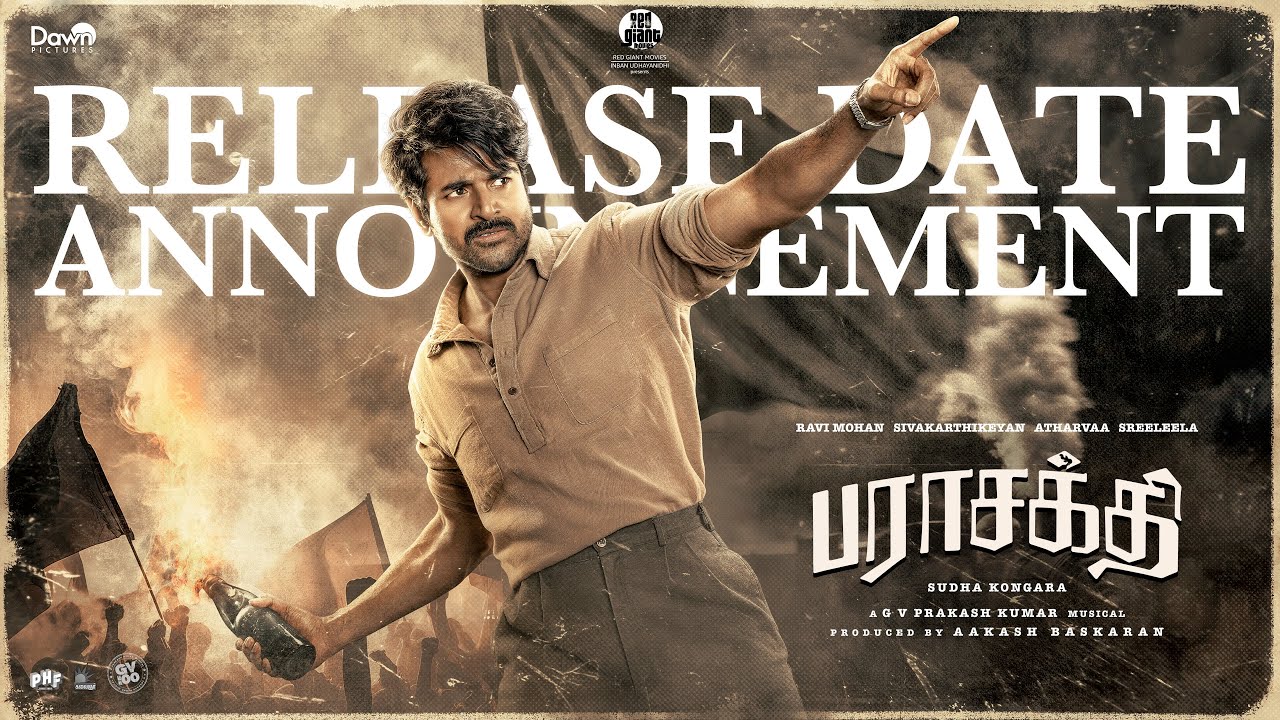 cinima_c's tweet card. Parasakthi Release Date Announcement | Sivakarthikeyan | Dawn...