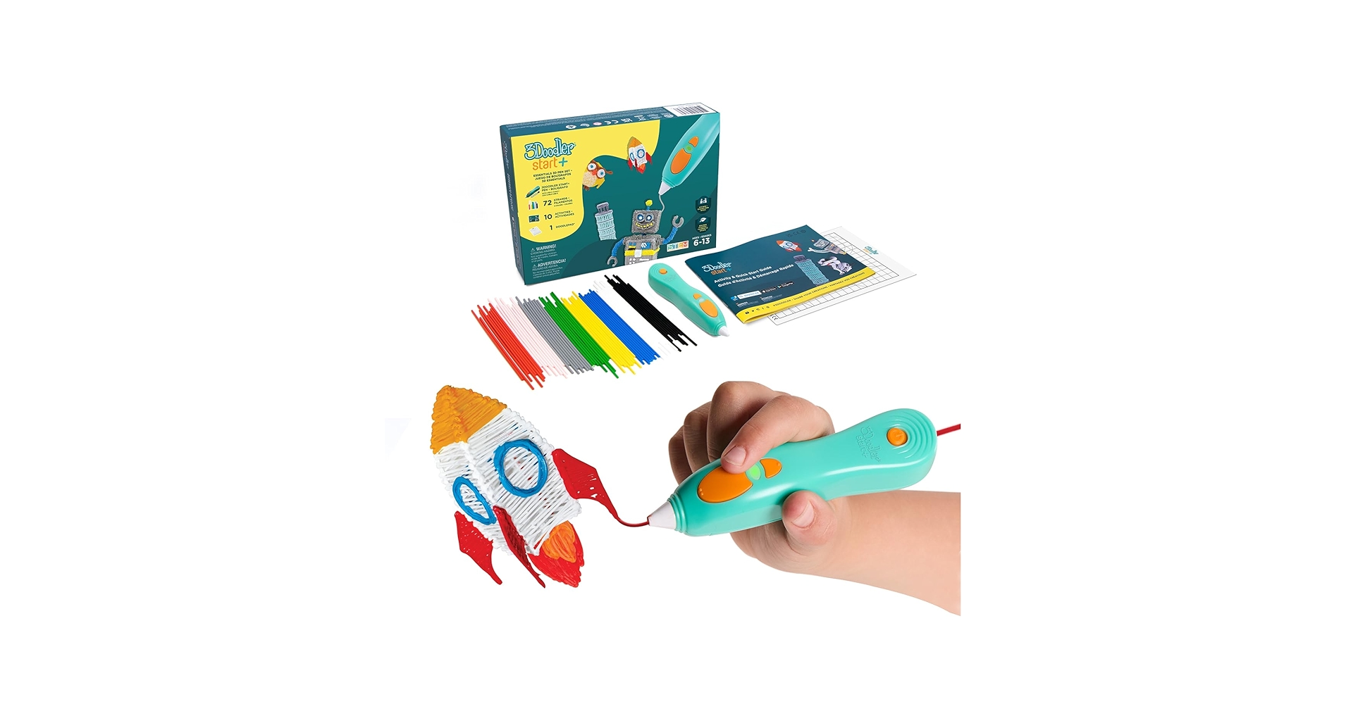 TheTrendy_Times's tweet card. The 3Doodler Start+ Essentials pen set combines art and design with technology in a fun and creative way. It's easy-to-use, uncomplicated technology drives engagement and comprehension of critical...
