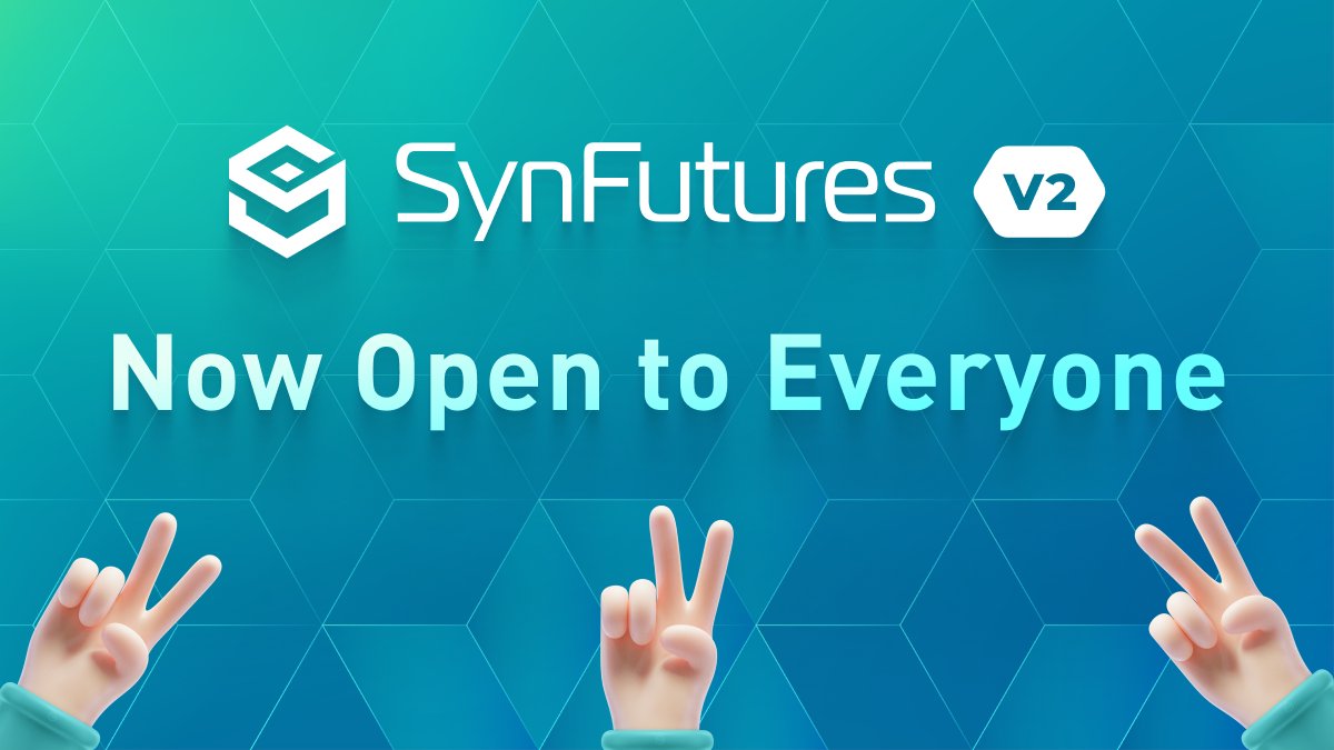 SynFuturesDefi's tweet card. Anyone can now access the testnet and begin trading with test tokens. Offer us feedback and win USDC rewards and NFTs!