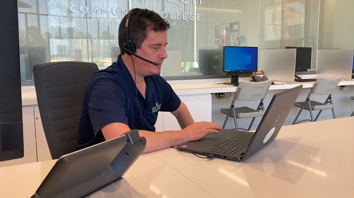 WakeTechSuccess's tweet card. Wake Tech offers free student money management coaching