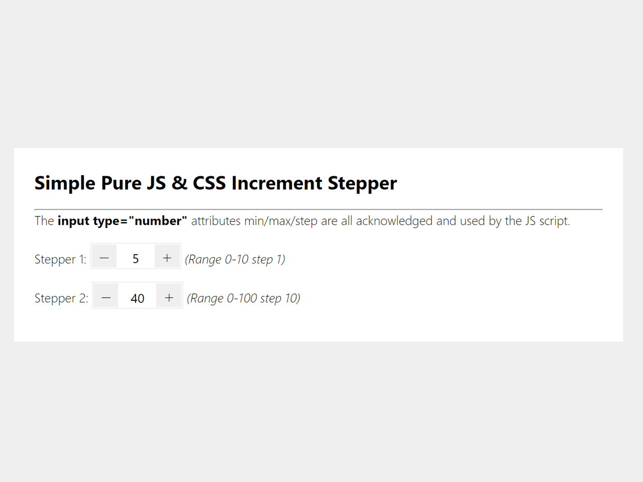 CodeHimOfficial's tweet card. Here is a lightweight JavaScript code snippet to create increment counter onclick event. You can view demo and download source code.