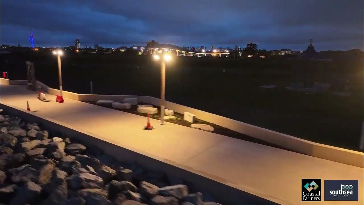 floodqueenGB's tweet card. Southsea Coastal Scheme - SF4 Light switch on