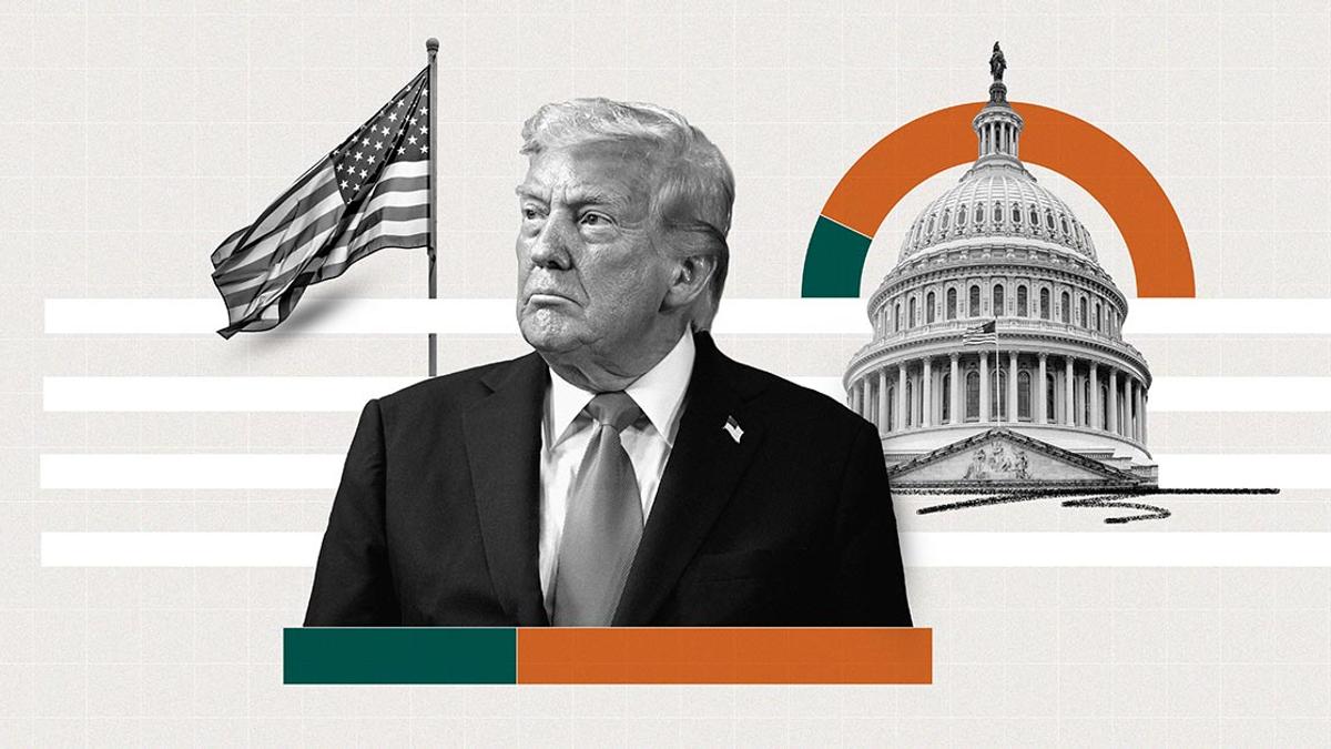 joncoopertweets's tweet card. President Donald Trump's job approval rating has slipped to a new second-term low point and is approaching his all-time low of 34%.