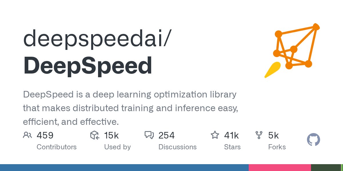 StasBekman's tweet card. DeepSpeed is a deep learning optimization library that makes distributed training and inference easy, efficient, and effective. - deepspeedai/DeepSpeed