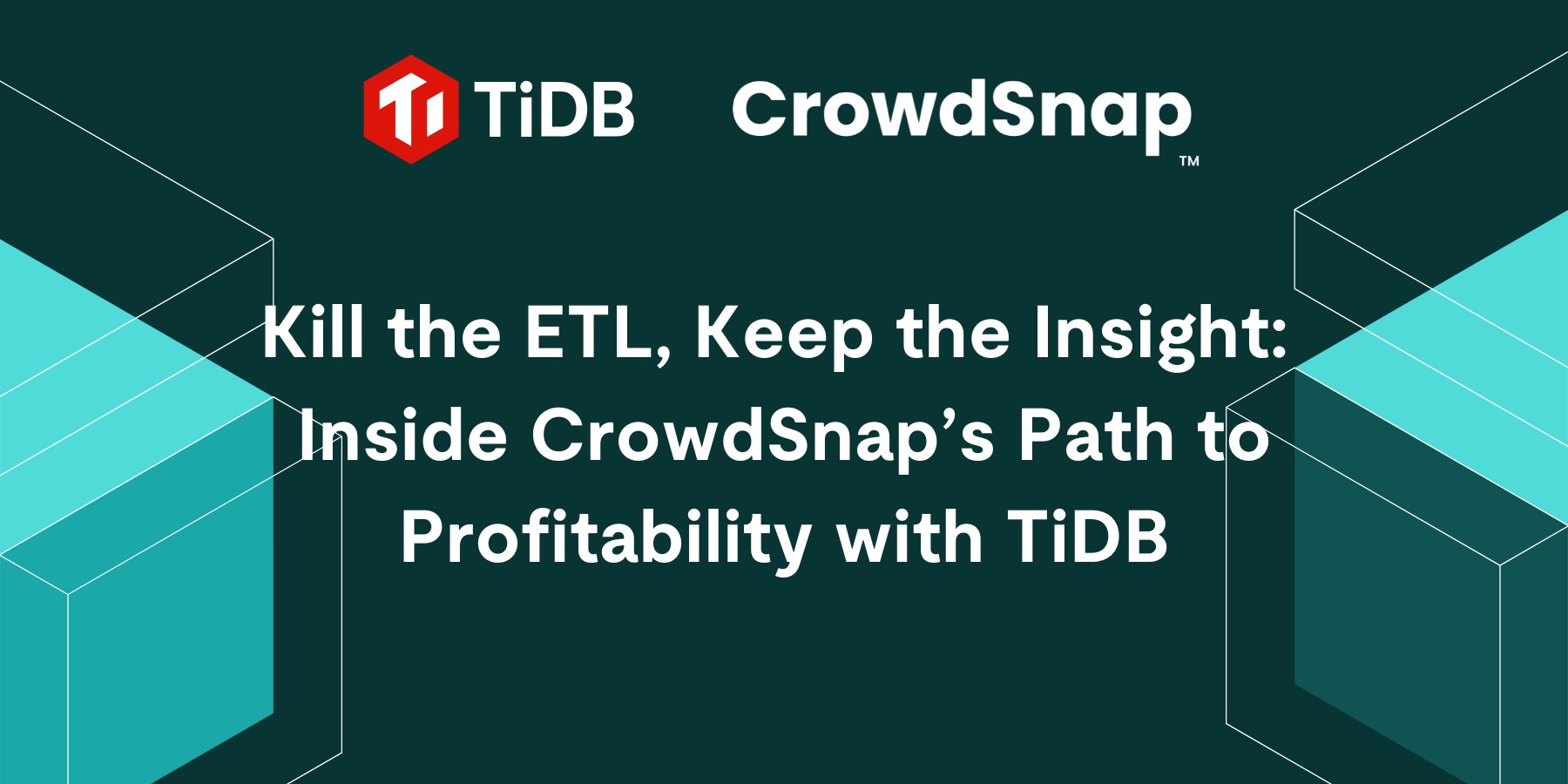 CrowdSnap_AI's tweet card. Discover how CrowdSnap leverages TiDB’s HTAP to simplify ETL and deliver real-time analytics for surveys and events.