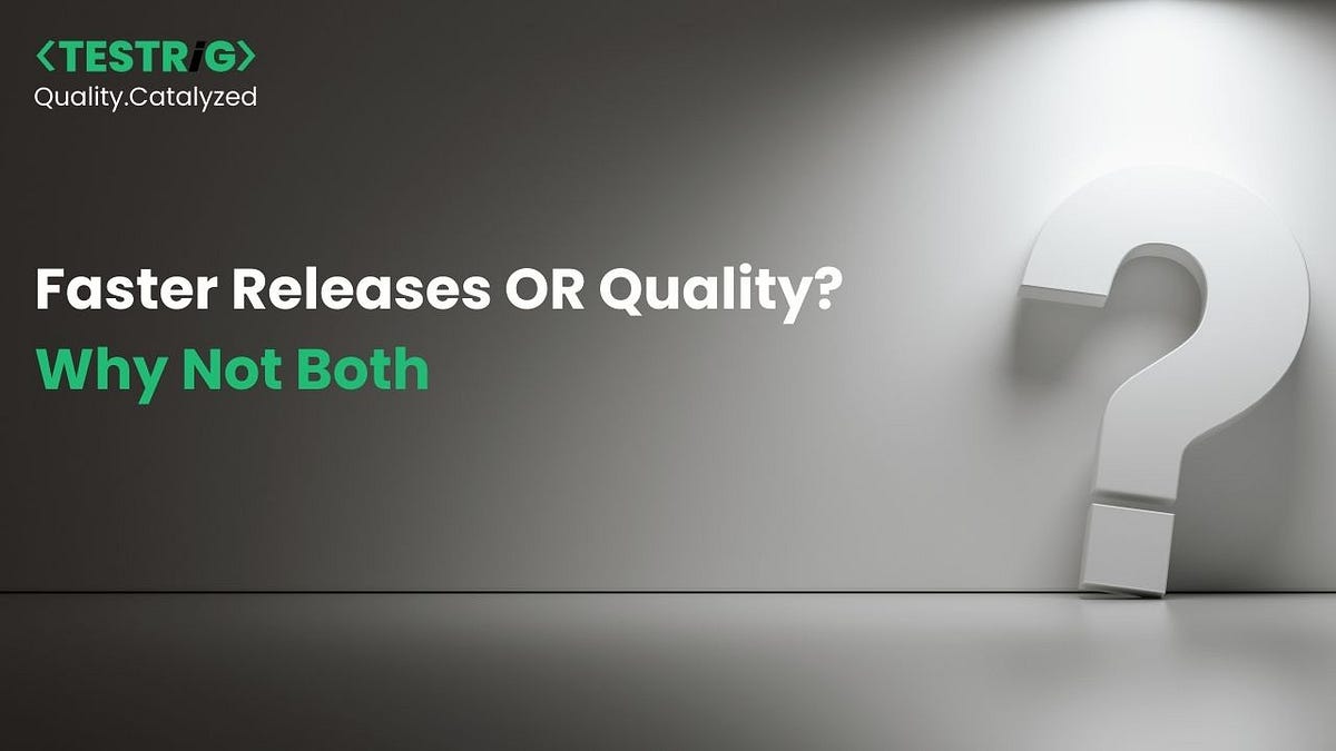 testrig_qa's tweet card. Now in days, businesses can’t afford to move slowly. Customers expect frequent updates, quick fixes, and new features at lightning speed…