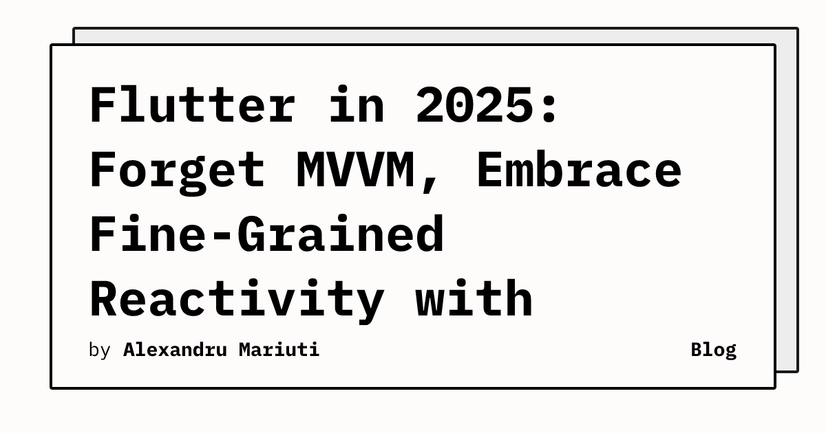 nank1ro's tweet card. SolidFlutter is a tiny framework built on top of Flutter that makes building apps easier and more enjoyable.