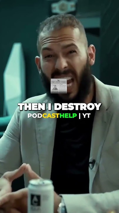 PodCastHelp1's tweet card. Tate is CONTROLLING