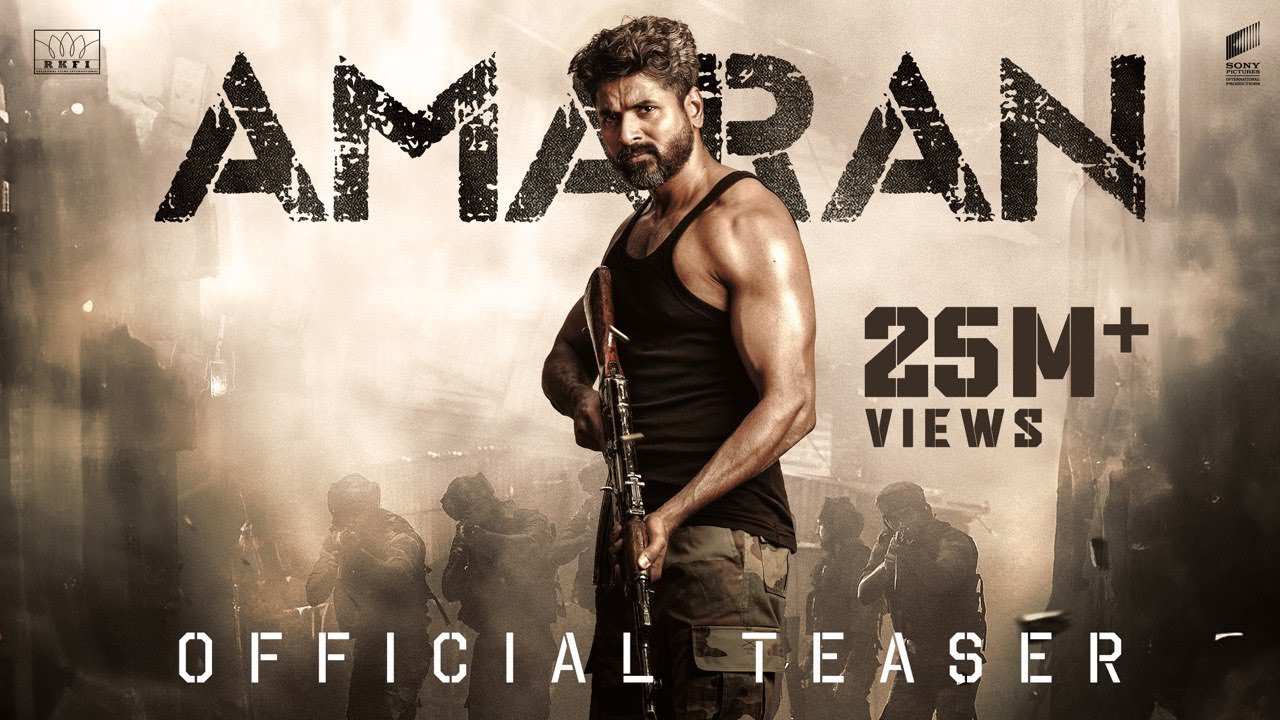 sranjithkumar92's tweet card. AMARAN TEASER | Ulaganayagan Kamal Haasan | Sivakarthikeyan |...