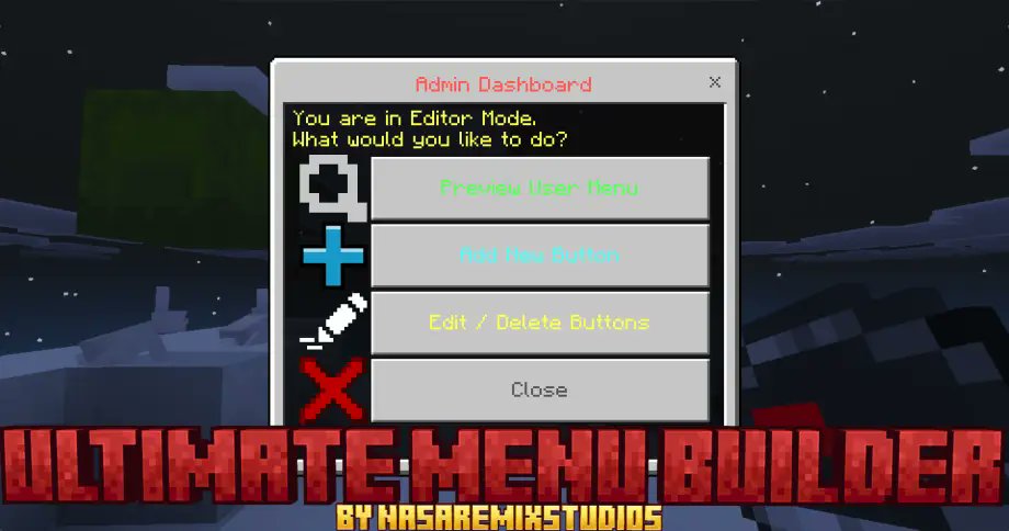 modbay_feed's tweet card. Take full control of your Bedrock worlds and Realms—create professional Menu Selectors, Warp Hubs, and Kit UIs entirely in-game with no external tools.