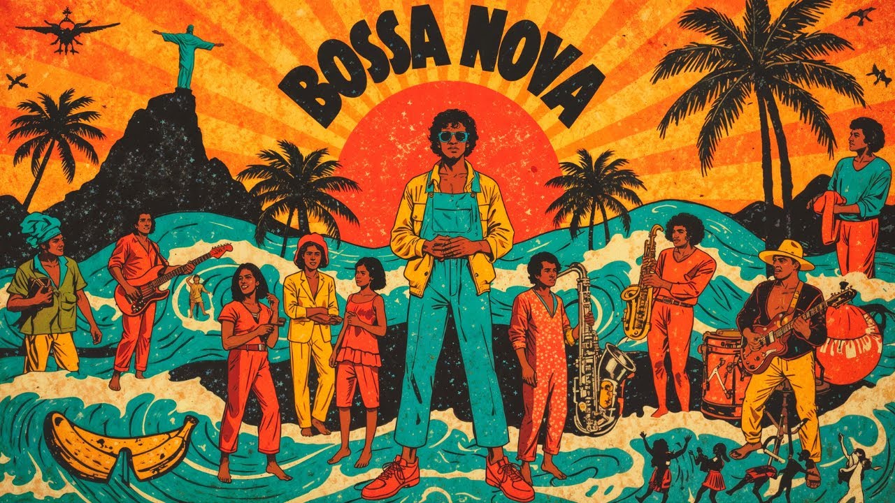 daybyday_mst's tweet card. Chill Bossa Nova Vibes & Smooth Brazilian Jazz | Retro Rio