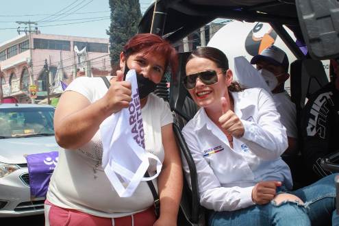 Avanhgo's tweet card. Sharon Montiel, candidata a la diputación local por el Distrito XVI, con cabecera en Tizayuca, realizó su cierre de campaña con el apoyo de sus simpatizantes, con una caravana automovilística que r…