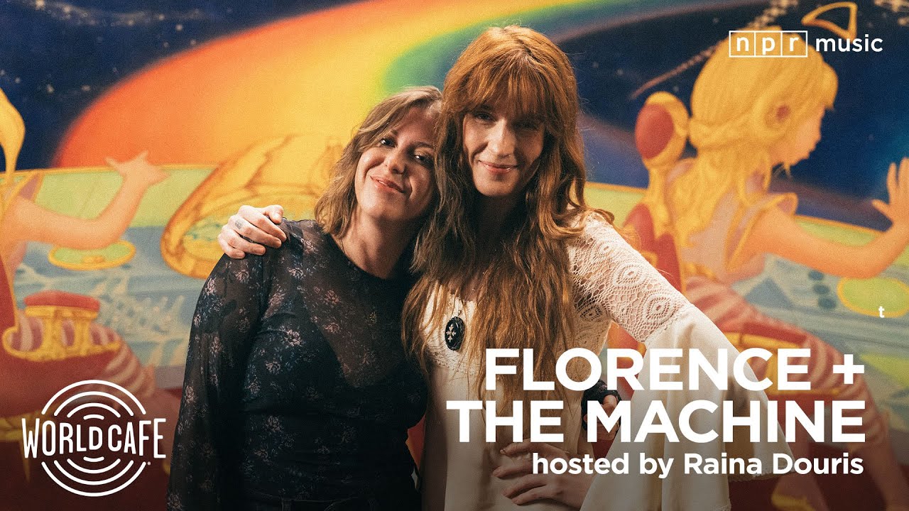 flomachinenews's tweet card. Florence and the Machine on World Cafe | Studio Session & Interview