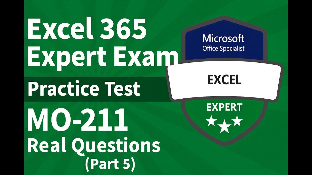 ALLOMAT77's tweet card. Excel 365 Expert Exam Practice Test MO-211 — REAL Questions & Answers...