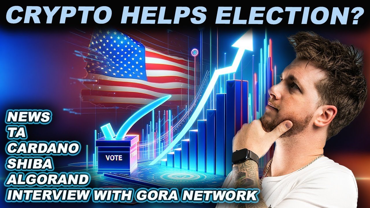 GoraNetwork's tweet card. CRYPTO HELPS ELECTION? (Live Interview With Gora Network)