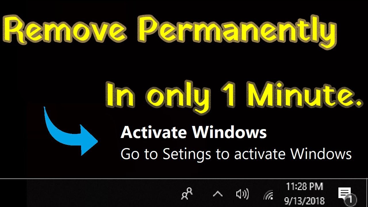 ComputechW's tweet card. How to remove Activate Windows watermark on your computer