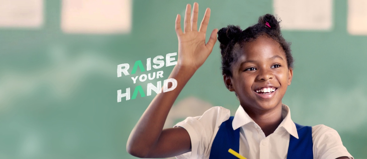 GPforEducation's tweet card. Join our campaign by raising your hand to transform education and show world leaders that they must address the learning crisis.