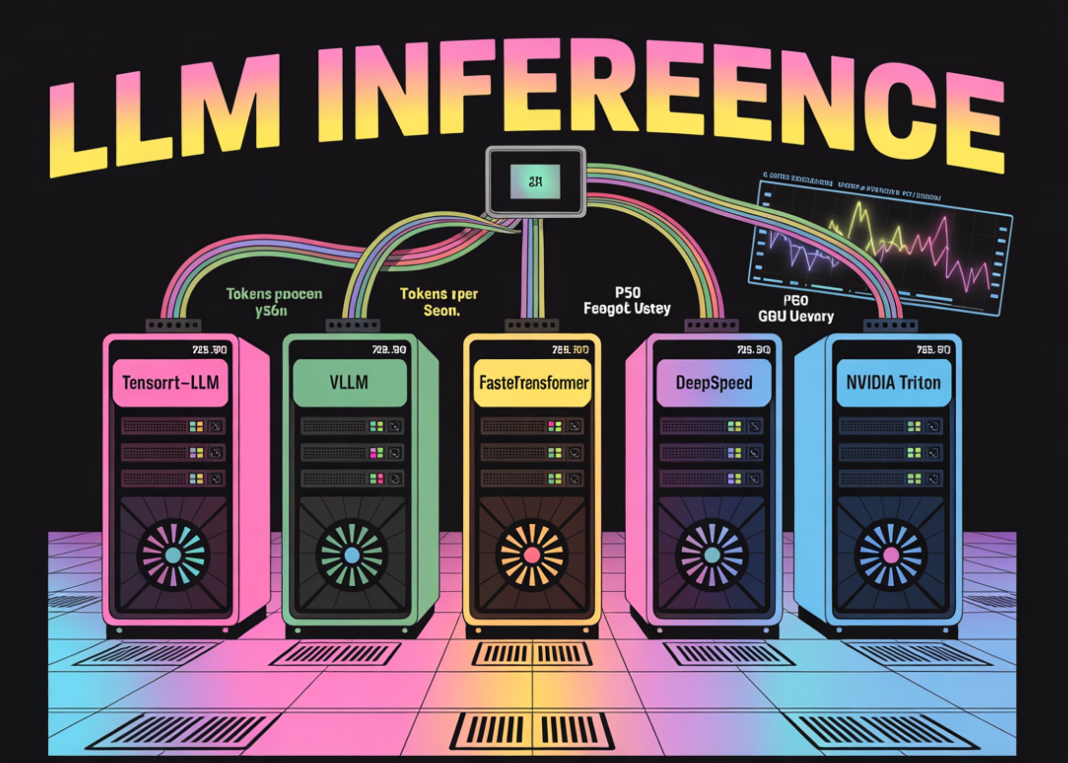 quantumbytz's tweet card. Dive into a detailed comparison of the top 6 inference runtimes for LLM serving in 2025 and their performance tradeoffs.
