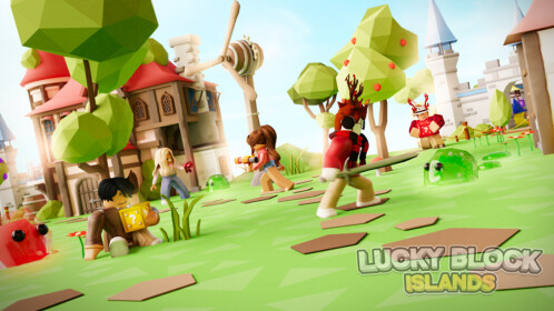 ItsJakuby's tweet card. Expand your island and unlock better lucky blocks that contain more powerful Roblox Gears (Weapons) ⚔️ . Go to the middle island to fight enemies to progress 💸 . Once you have achieved everything...