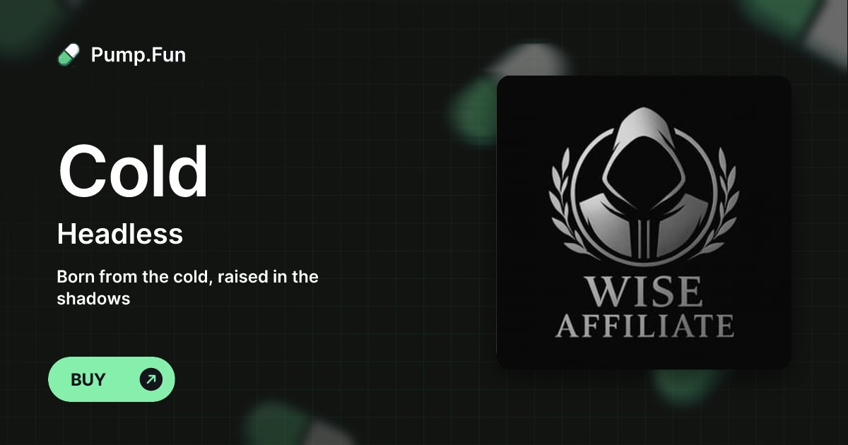 ColdPrecis7258's tweet card. Born from the cold, raised in the shadows