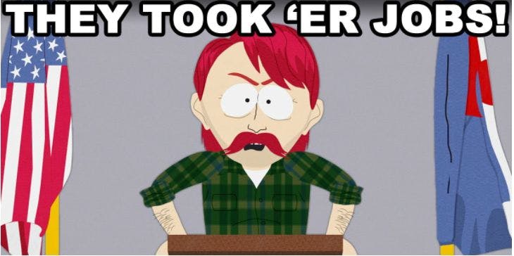 hackernoon's tweet card. Which jobs will remain human-centric even as AI becomes increasingly ubiquitous.