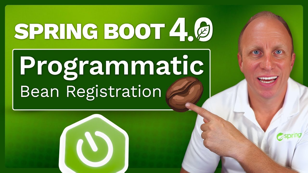therealdanvega's tweet card. Spring Framework 7: Dynamic Bean Registration Made Easy (NEW BeanRe...